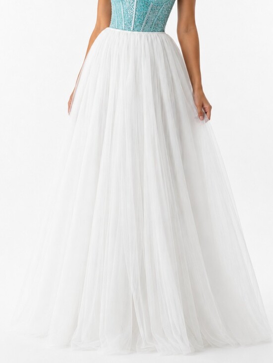 MAJORELLE Dresses & Skirts - Majorelle x Bridget Revolve White Tulle Adam Maxi Skirt